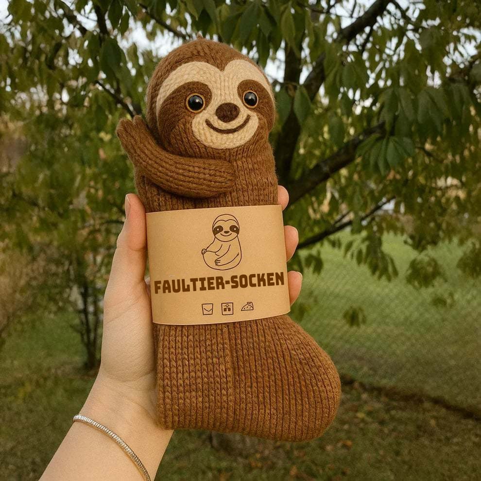 🎄🎅Simulation handgestrickte Tiersocken – warm, geeignet für zu Hause