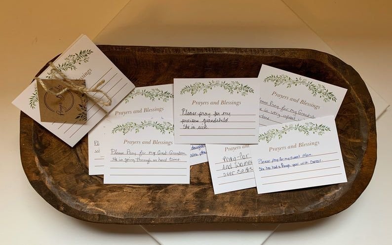 Gebetsschüssel Teigschüssel Kreuz religiöse Geschenke