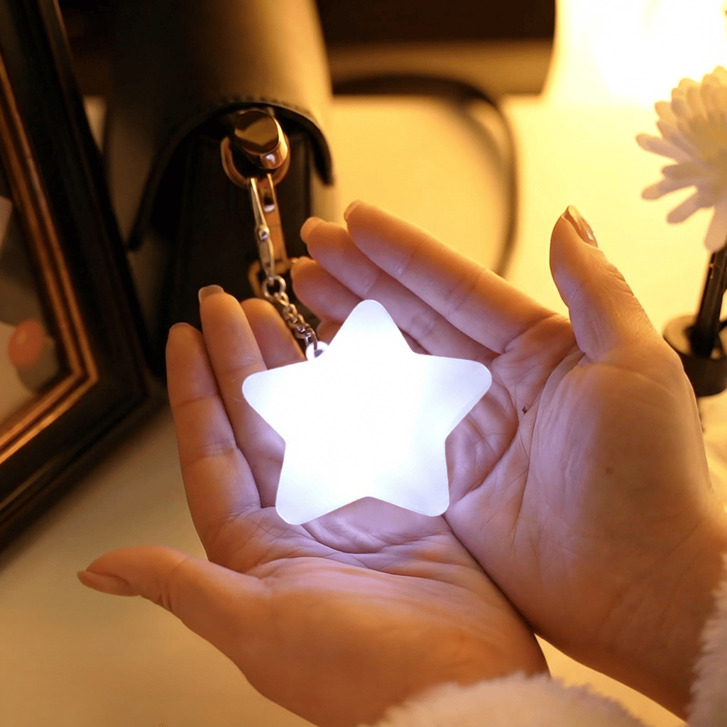 💗Wiederaufladbar über USB❄️🌙Leuchtender Anhänger mit Berührungssensor