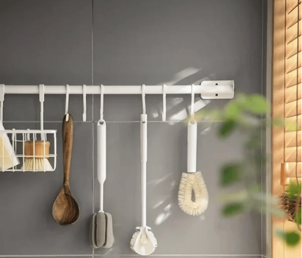 🔥Reinigungsbürste mit biegsamem Silikonbürstenkopf für die Küche