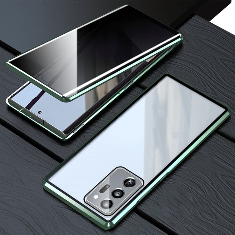 🔥Magnetische doppelseitige Handyhülle aus gehärtetem Glas für Samsung(Fingerprint recognition is not supported)