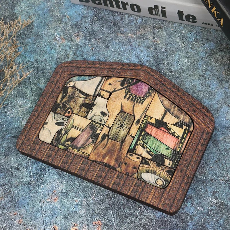 Holz Jesus-Puzzle Set