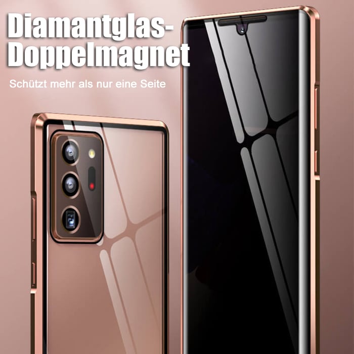 🔥Magnetische doppelseitige Handyhülle aus gehärtetem Glas für Samsung(Fingerprint recognition is not supported)