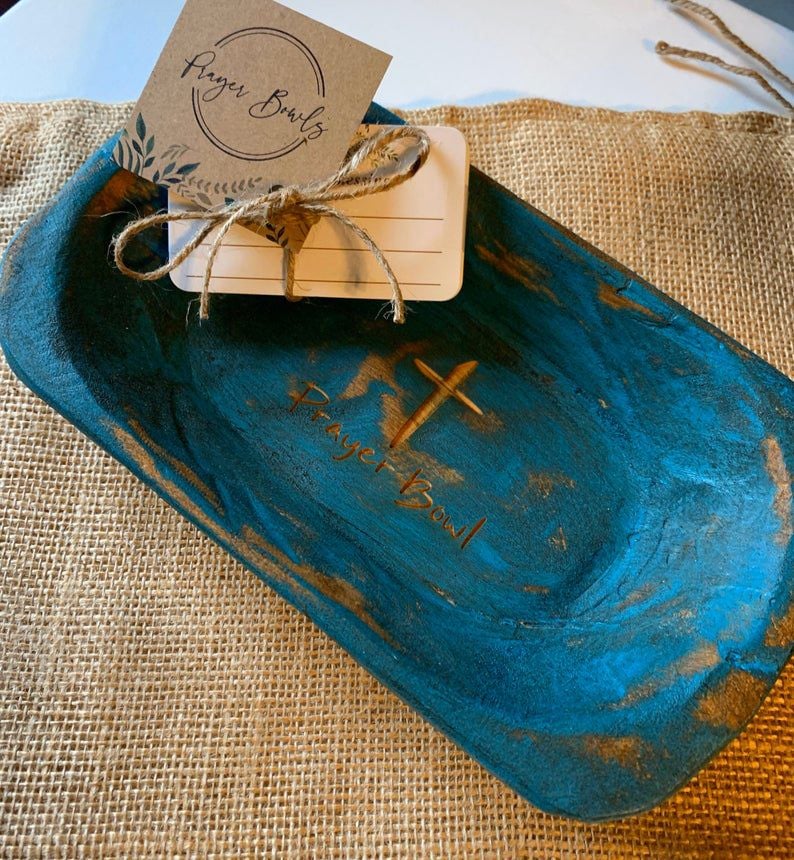 Gebetsschüssel Teigschüssel Kreuz religiöse Geschenke