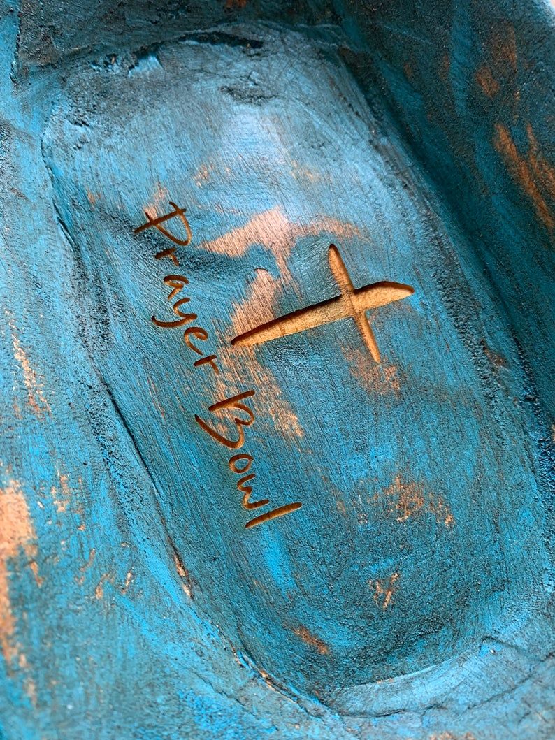 Gebetsschüssel Teigschüssel Kreuz religiöse Geschenke