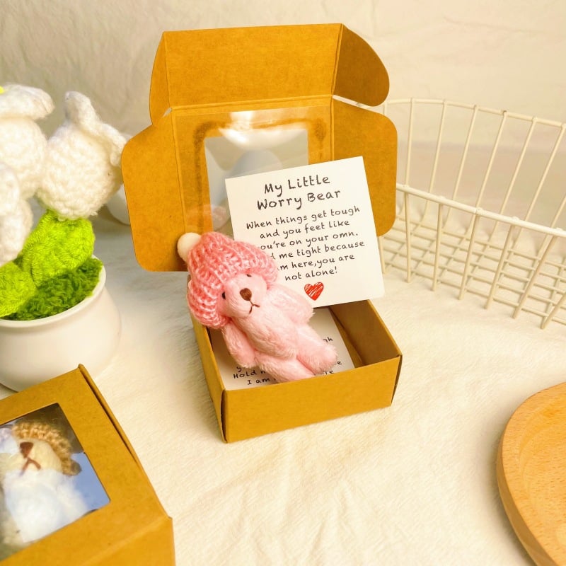 ⏰🎁Handgefertigter Mini-Teddybär in einer Box