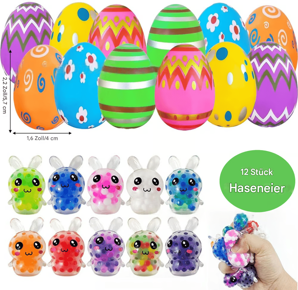 Vorbereitungen für die Osterparty – weiche Oster-Stressbälle