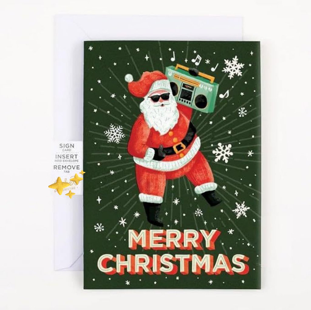 🐱Endlose Miau-Weihnachtskarte mit Glitzer