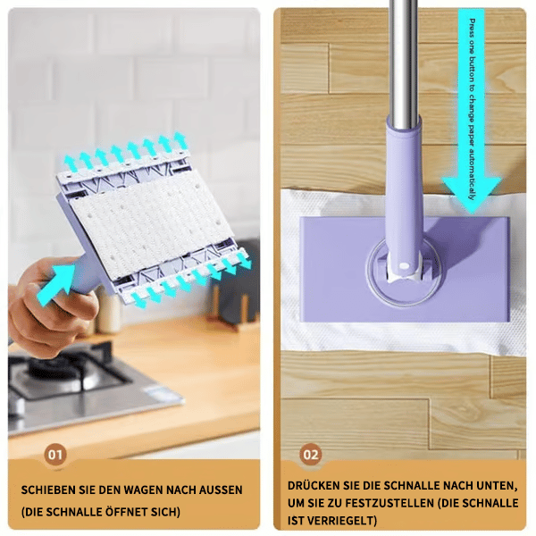 💥Bequemer Mini-Mopp zum Wechseln von Tüchern