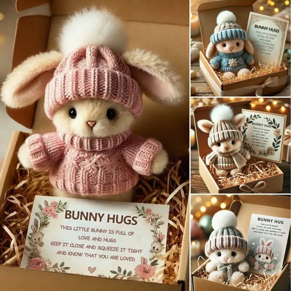🎁🐇Handgemachte Mini-Häschen-Umarmung