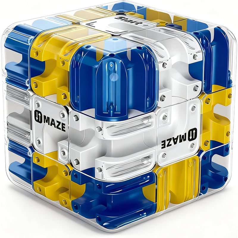 🎄🎁 2025 Weihnachts-Überraschungsgeschenk: Lustiger 3D-Labyrinth-Rollwürfel-Puzzle