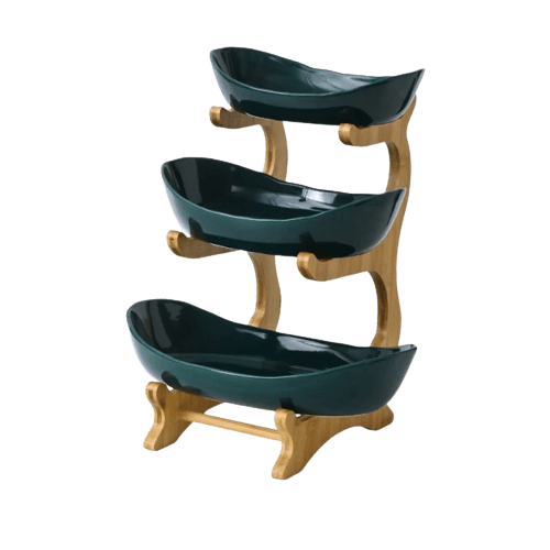 🌸Kreativer moderner mehrschichtiger Obstteller – 3 Farben🌸Bitte nutzen Sie diesen Teller, um den Frühling🍀nach Hause zu holen