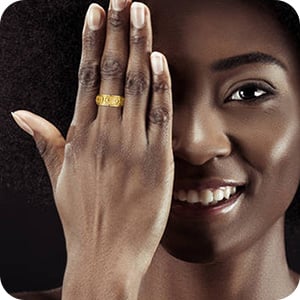 💕 Drehring mit Sonne, Mond und Sternen zur Linderung von Ängsten für Paare