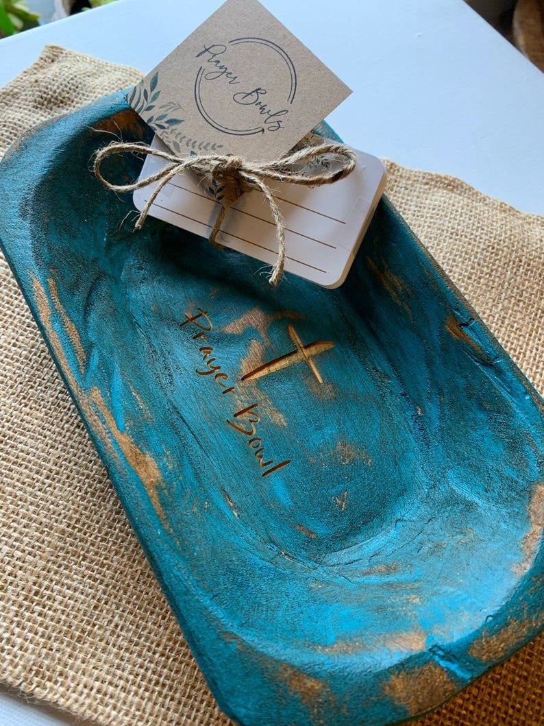 Gebetsschüssel Teigschüssel Kreuz religiöse Geschenke