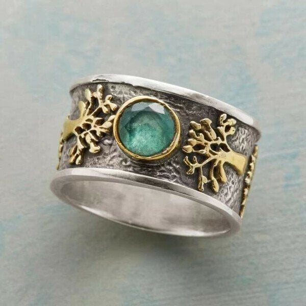 Vintage Baum des Lebens Ring