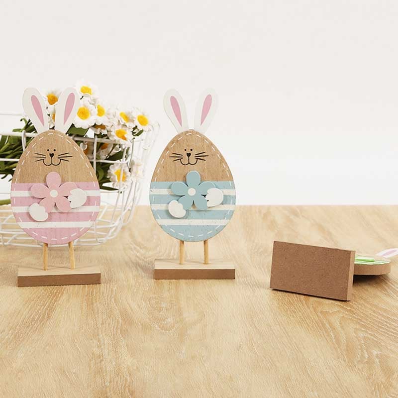 Osterhasen-Ornament aus Holz