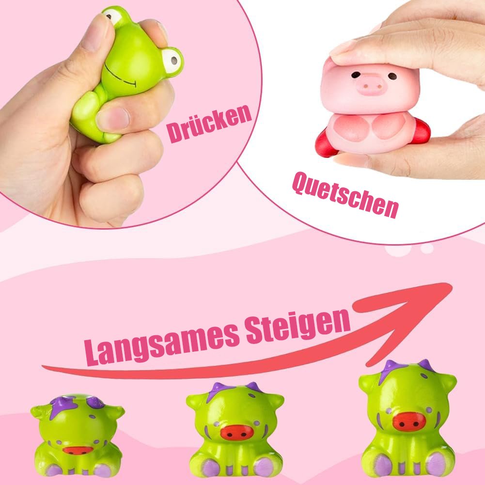 24 Stück Ostereier - Vorgefüllte langsam aufsteigende Quetschspielzeuge