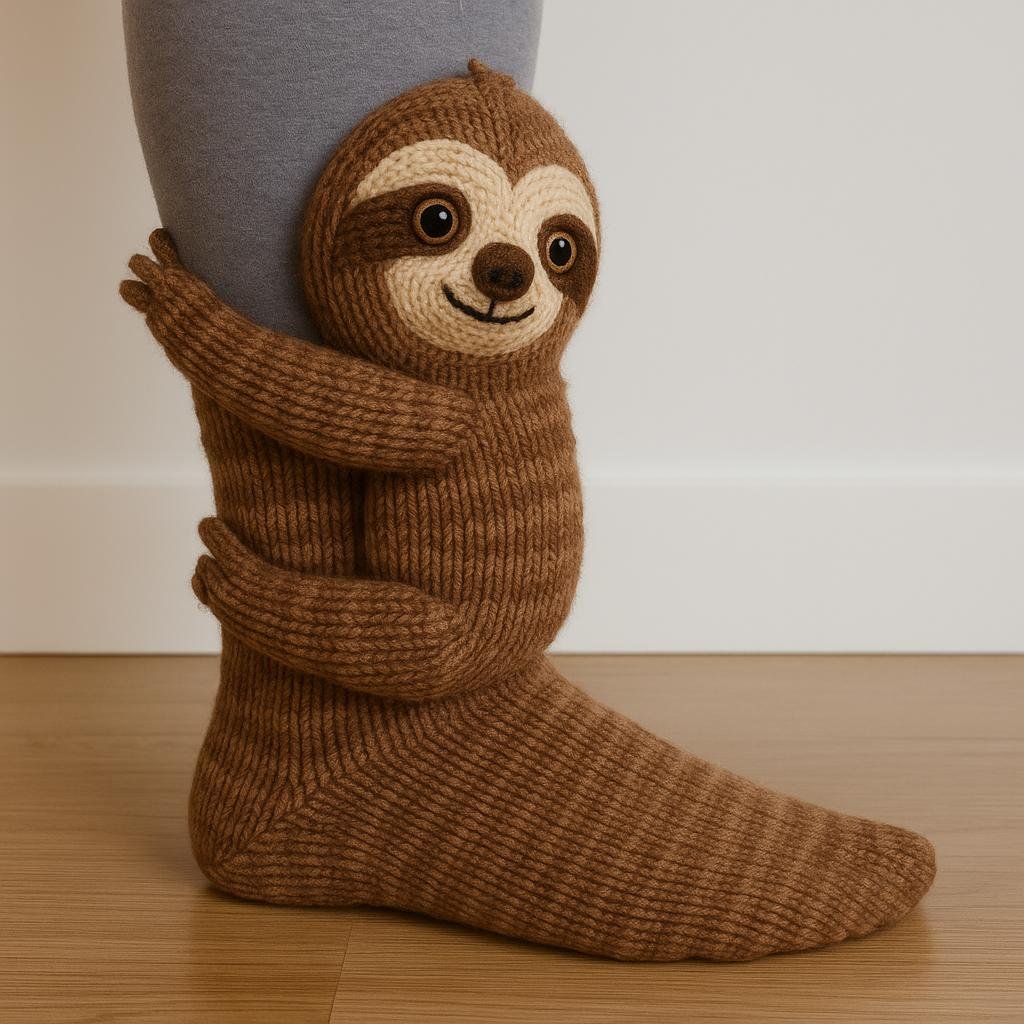 🎄🎅Simulation handgestrickte Tiersocken – warm, geeignet für zu Hause