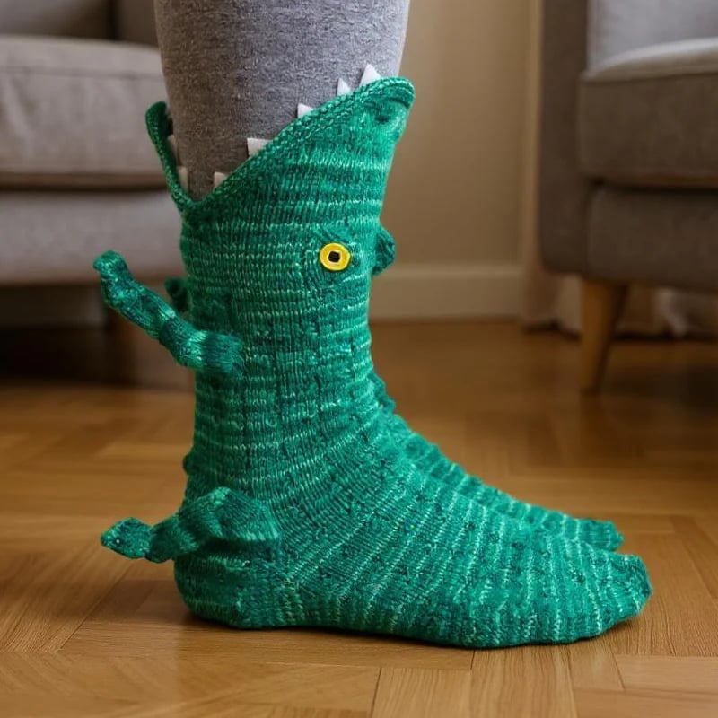 🎄🎅Simulation handgestrickte Tiersocken – warm, geeignet für zu Hause