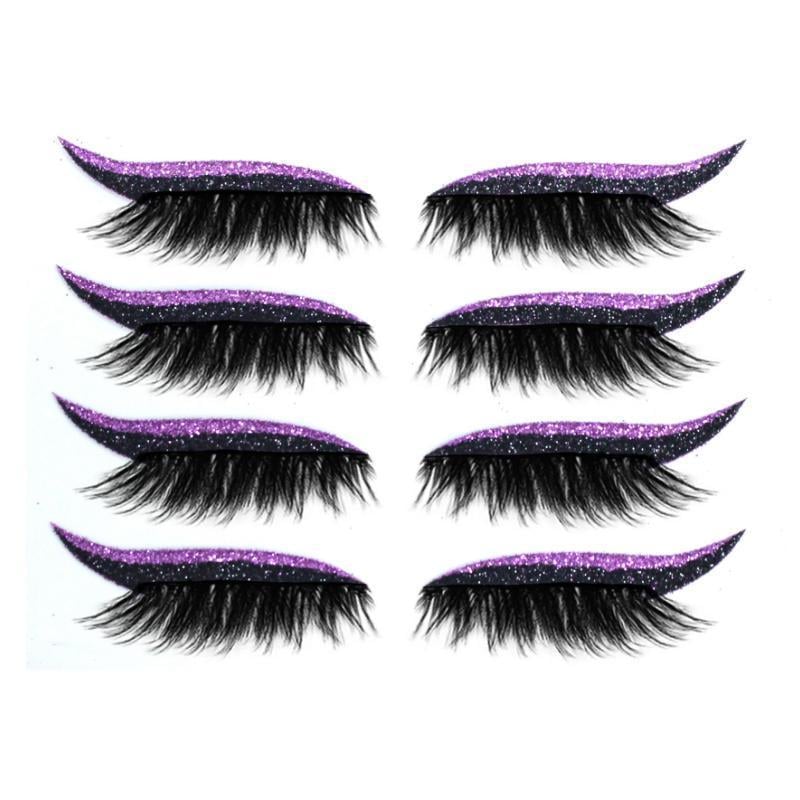 Wiederverwendbare Eyeliner und Wimpernaufkleber