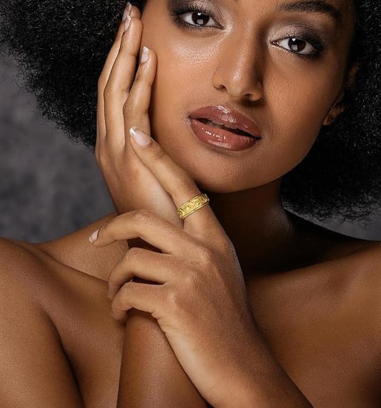 💕 Drehring mit Sonne, Mond und Sternen zur Linderung von Ängsten für Paare