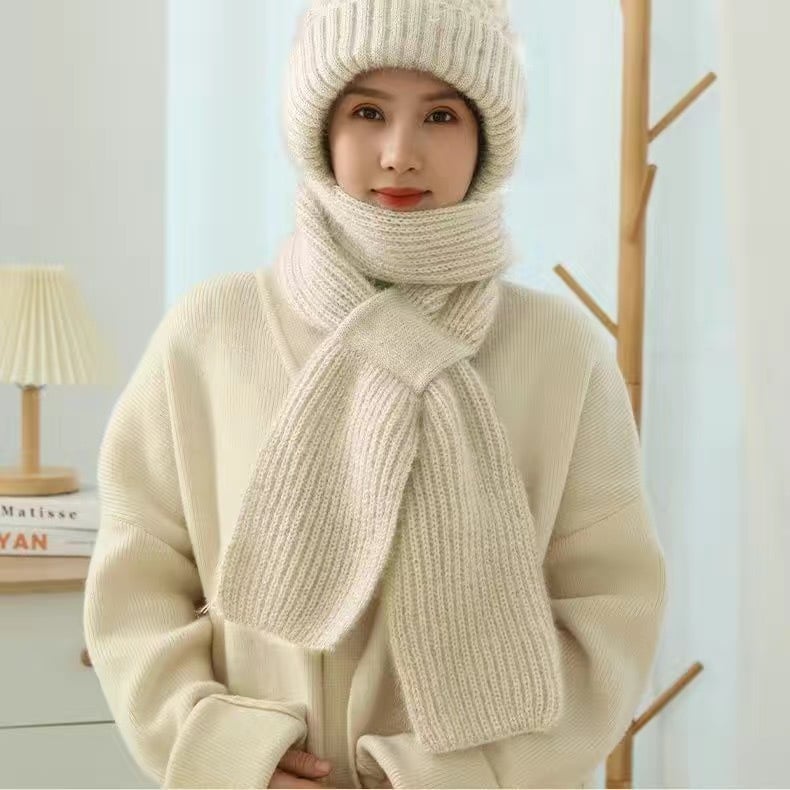 🎄Vielseitiger Strickschal mit Kapuze für den Winter für Damen