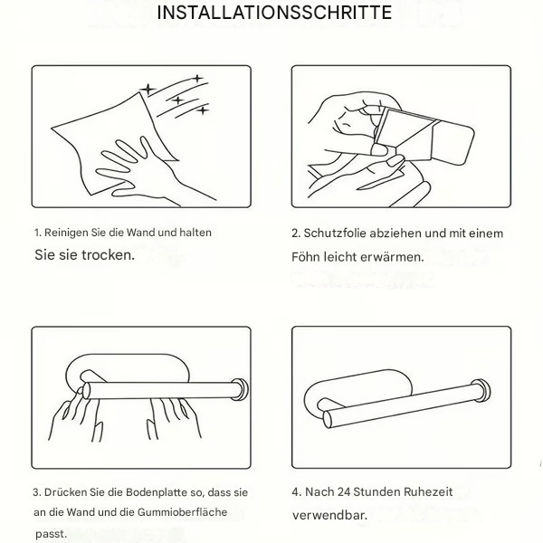 🧻An der Wand montierter, stanzfreier Papierhandtuchhalter – platzsparender Küchen-Organizer🌟