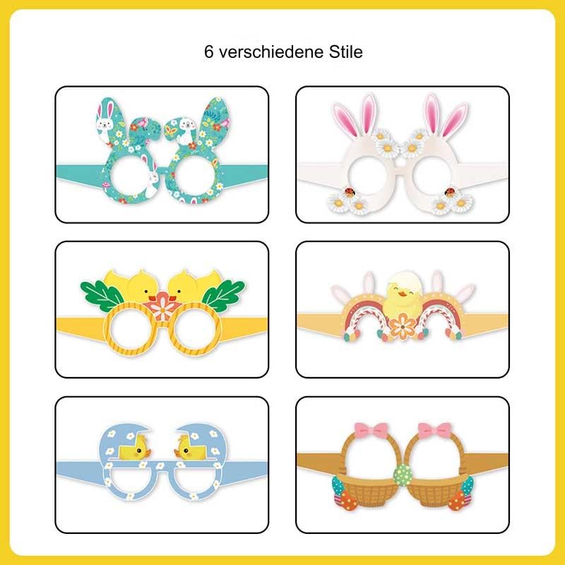 Papiergläser mit Ostermotiv