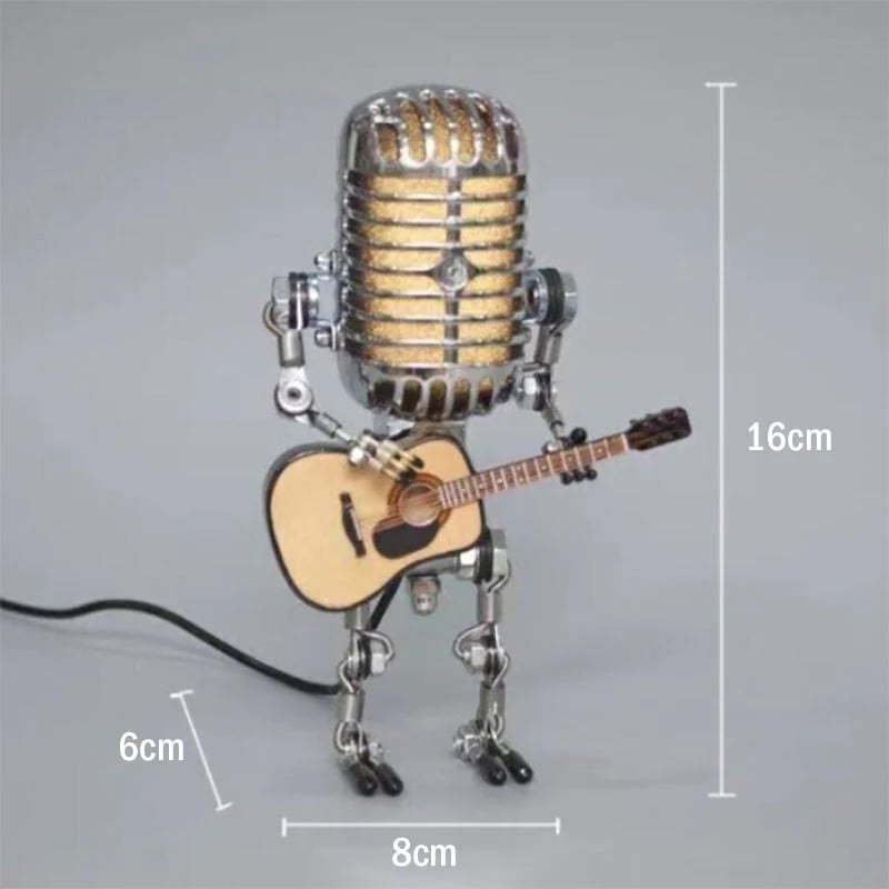 Retro Mikrofon Roboter