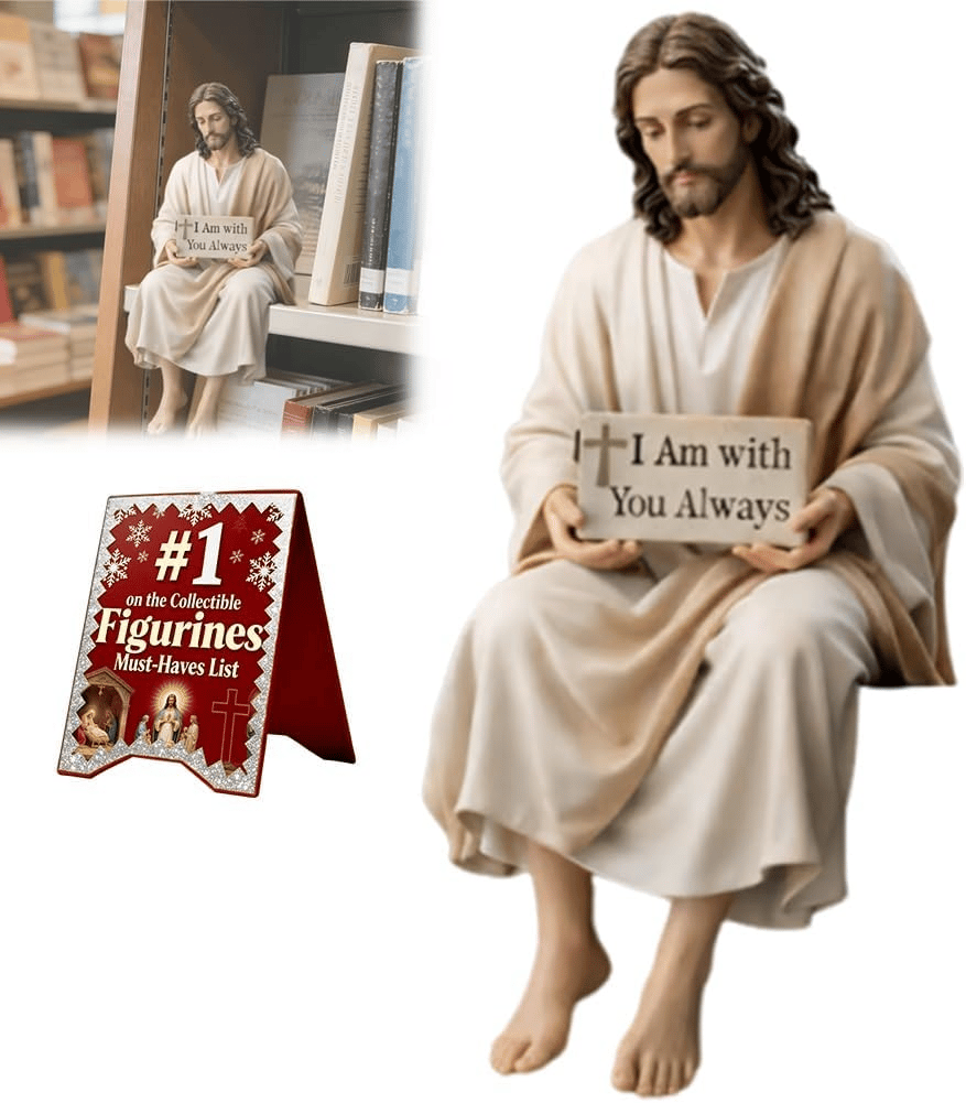 ✨Handcrafted Jesus Figurine✝️Serene Desk Companion🙏