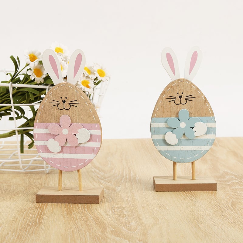 Osterhasen-Ornament aus Holz