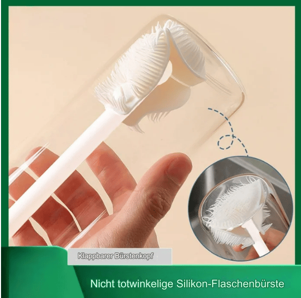 🔥Reinigungsbürste mit biegsamem Silikonbürstenkopf für die Küche