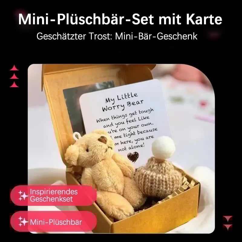 ⏰🎁Handgefertigter Mini-Teddybär in einer Box