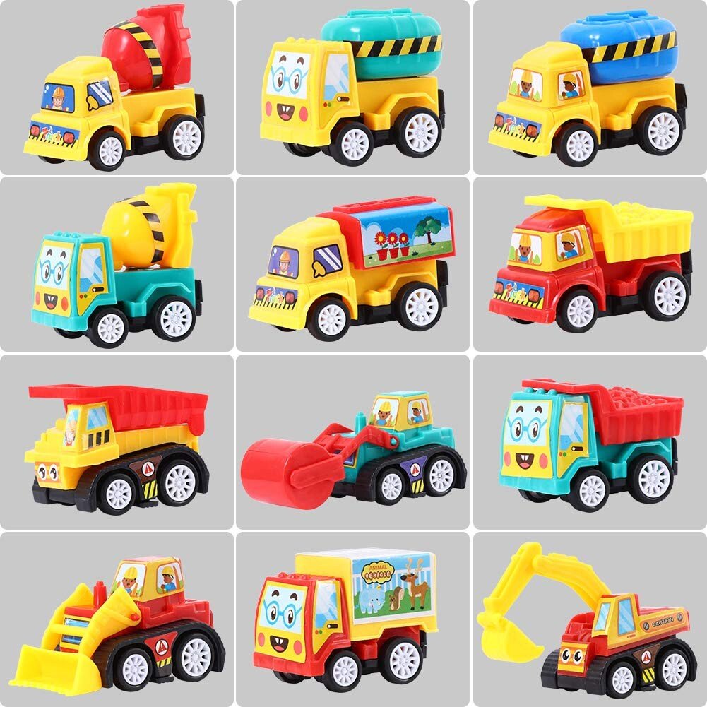 🐰 🐣12 vorgefüllte Ostereier mit Rückzugsautos🚚