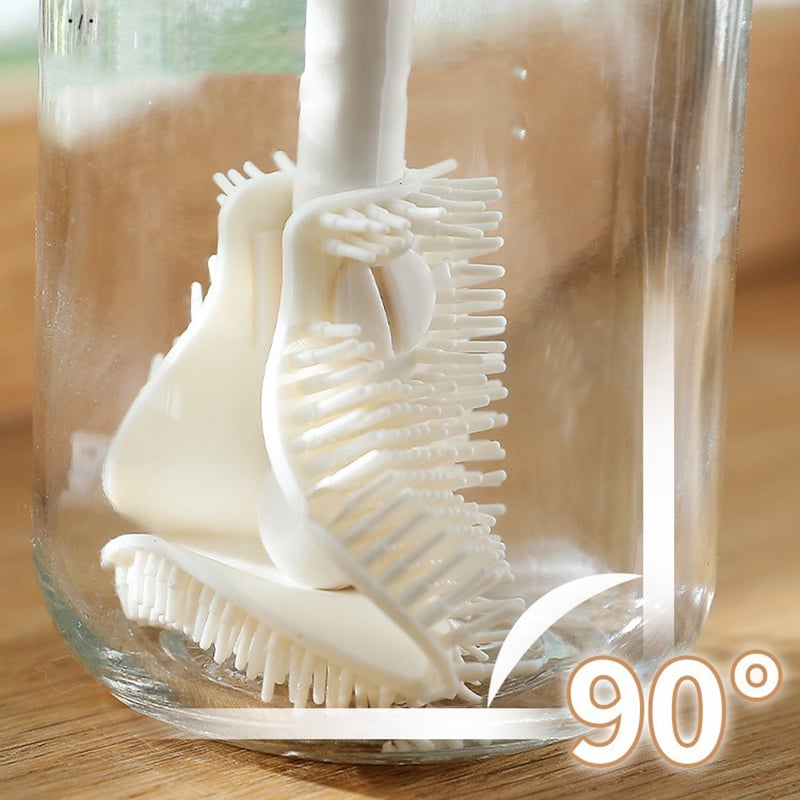 🔥Reinigungsbürste mit biegsamem Silikonbürstenkopf für die Küche