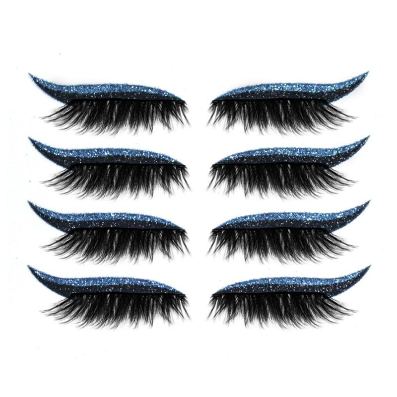 Wiederverwendbare Eyeliner und Wimpernaufkleber