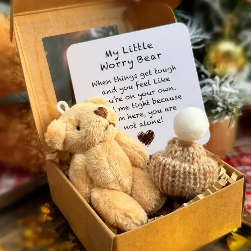 ⏰🎁Handgefertigter Mini-Teddybär in einer Box