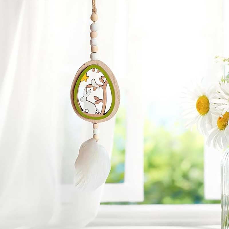 Osterei-Feder-Anhänger