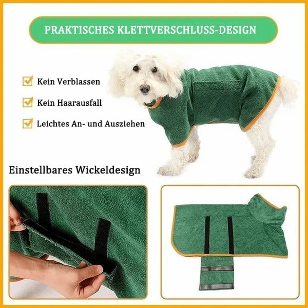 🔥 Super saugfähiger Haustierbademantel🐕