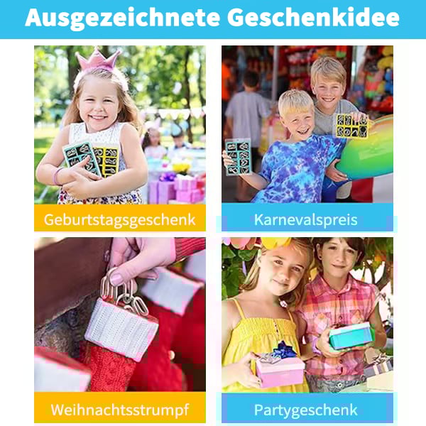 🧠Montessori Metallisches Denkspielzeug - 24-teiliges Set zur Förderung des räumlichen Denkens