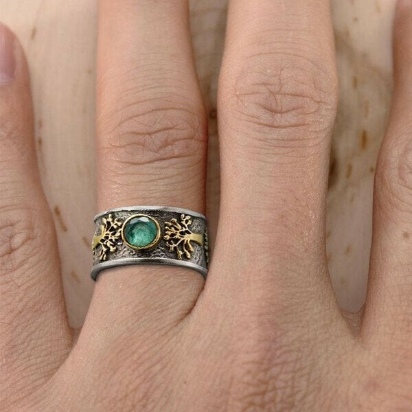 Vintage Baum des Lebens Ring