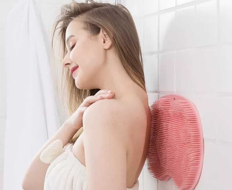 Fuß- und Rückenschrubber-Massagepad für die Dusche