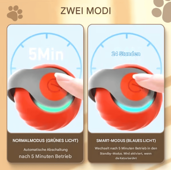 🐾Interaktiver elektrischer Rollball mit neckendem Schwanz – Intelligentes Katzenspielzeug für Spaß drinnen und draußen 🎉🐱