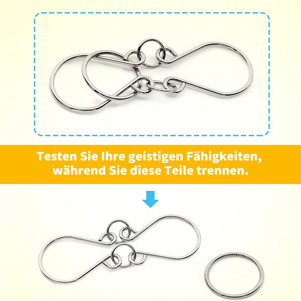 🧠Montessori Metallisches Denkspielzeug - 24-teiliges Set zur Förderung des räumlichen Denkens