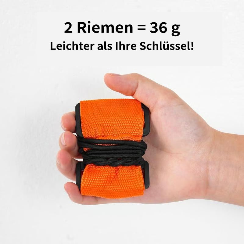 💥Praktische Reiselösung: Stabile, verstellbare Gepäckgurte. Endlich beide Hände frei am Flughafen!