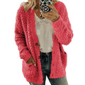 Herbst- und Winter-Plus Size Cardigan Casual Samt-Kurzjacke