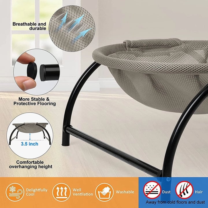 Bodenkatzen-Hängematte – mit Ständer