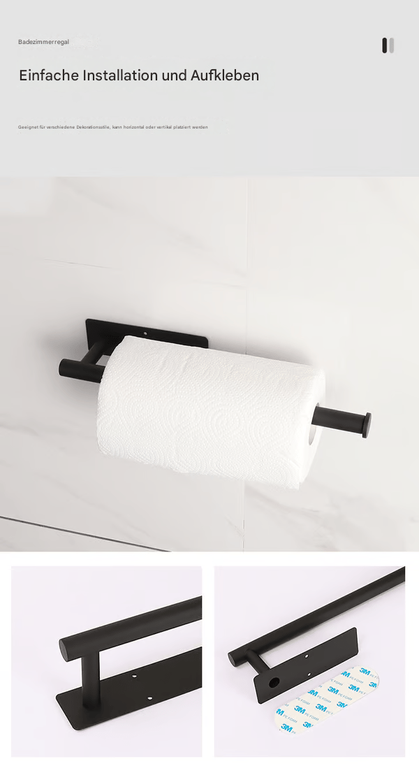 🧻An der Wand montierter, stanzfreier Papierhandtuchhalter – platzsparender Küchen-Organizer🌟