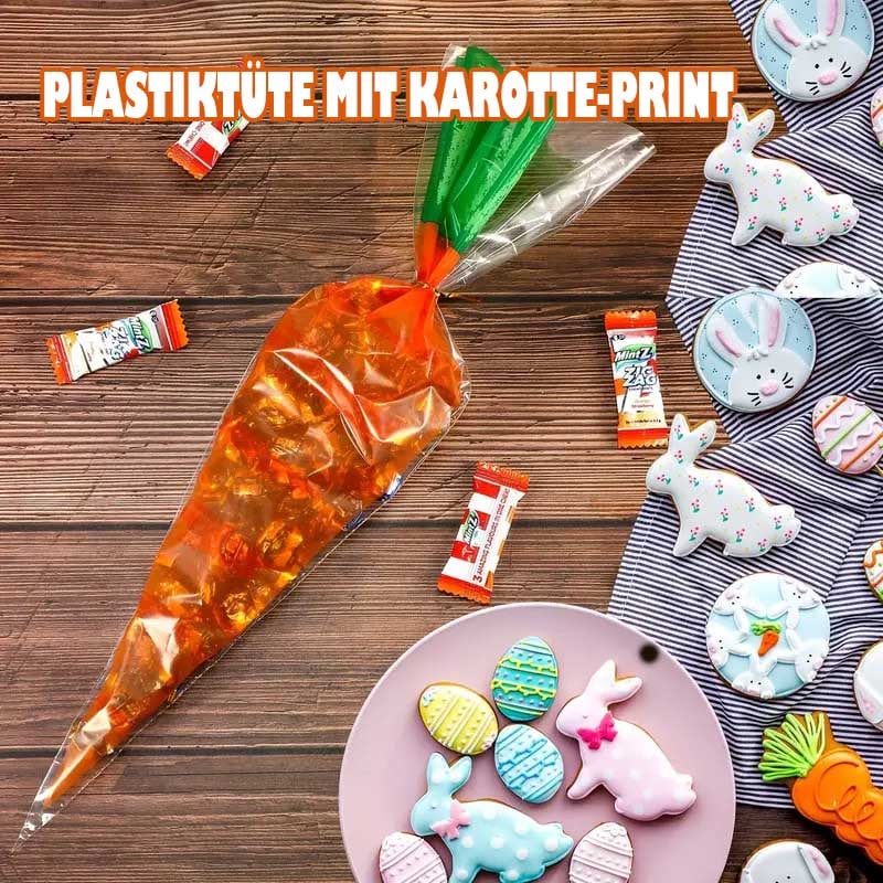 Plastiktüte mit Karotte-Print