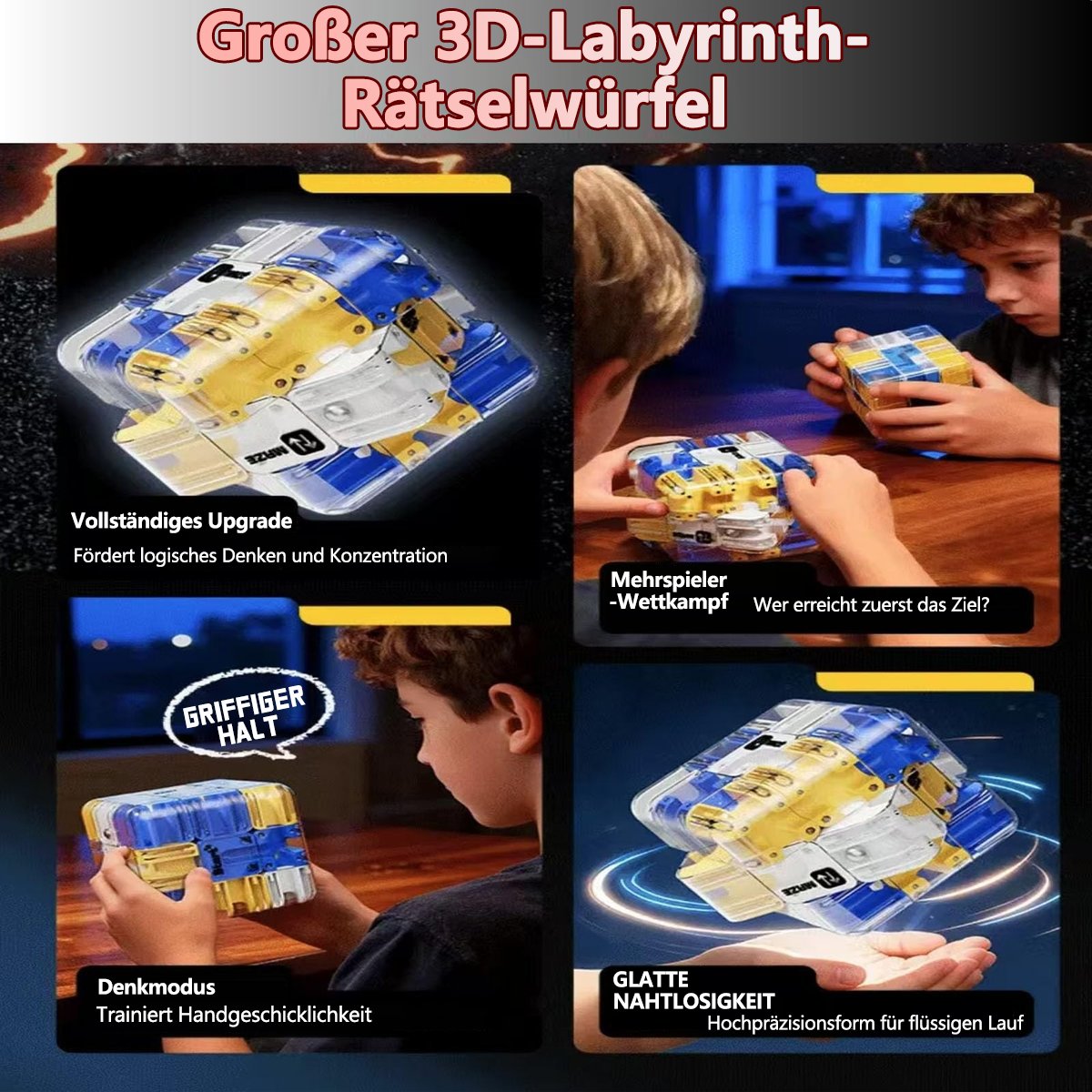🎄🎁 2025 Weihnachts-Überraschungsgeschenk: Lustiger 3D-Labyrinth-Rollwürfel-Puzzle